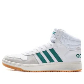 adidas neo HOOPS 2.0 MID 'White Green' sneakers, white