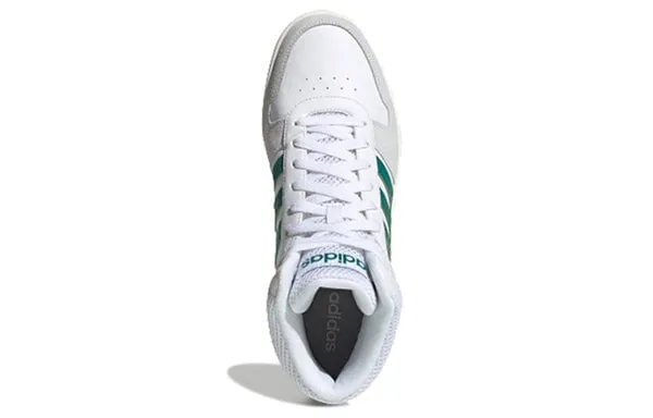 adidas neo HOOPS 2.0 MID 'White Green' sneakers, white