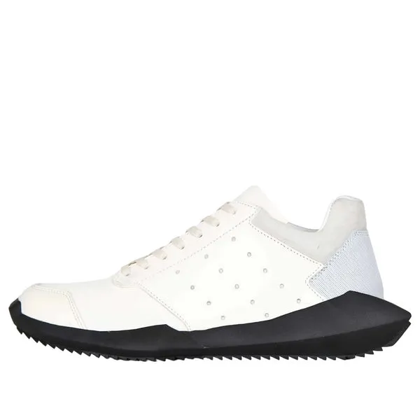 adidas Rick Owens x Tech Runner 'White Black' Sneakers, White