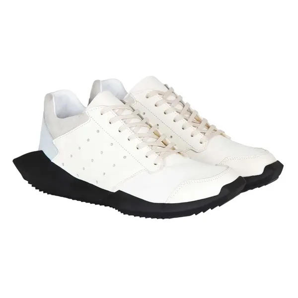 adidas Rick Owens x Tech Runner 'White Black' Sneakers, White