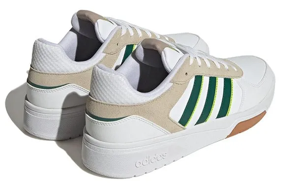 Adidas Tennis Courtbeat Shoes 'Cloud White Collegiate Green', white