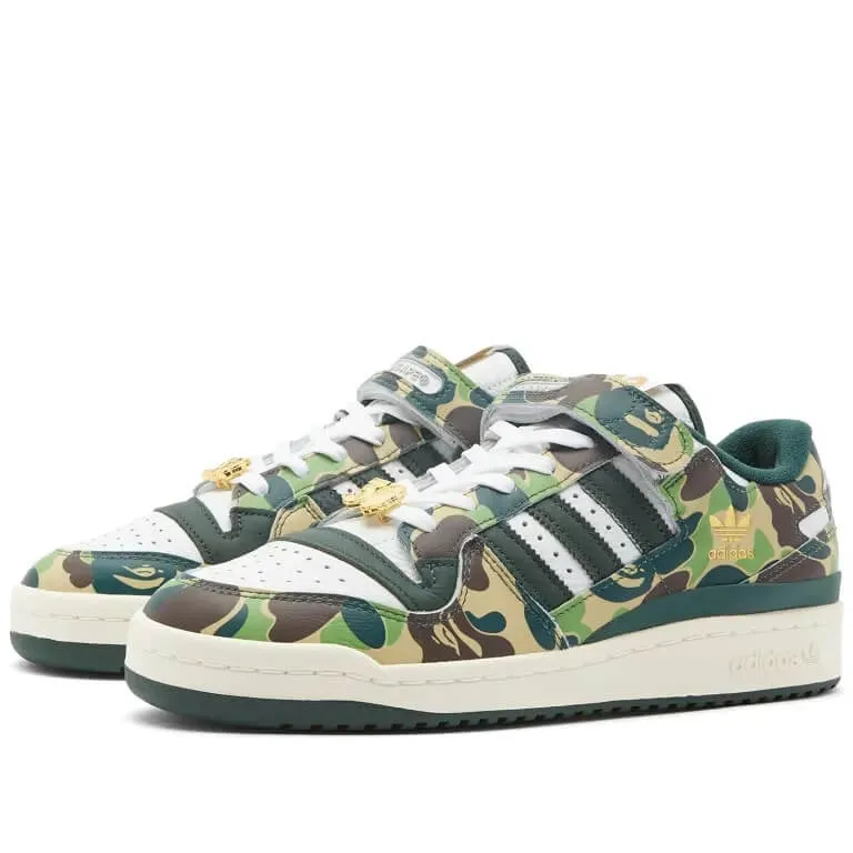 Adidas x Bape Forum 84 Low sneakers, white/green