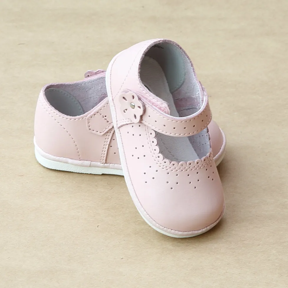 Angel Baby Girls Scalloped Mary Janes