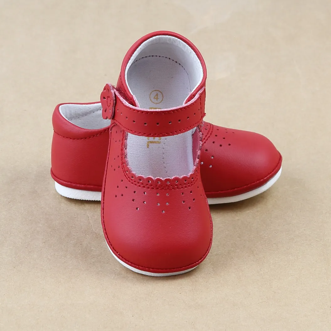 Angel Baby Girls Scalloped Mary Janes