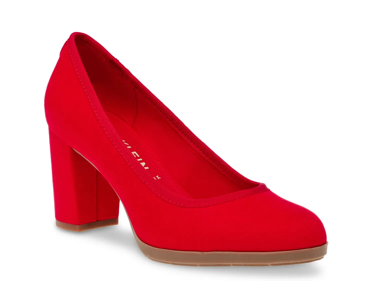 Anne Klein Castana Block Heel Shoes, Red