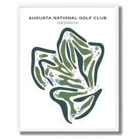 Augusta National Golf Club, Georgia - Printed Golf Course