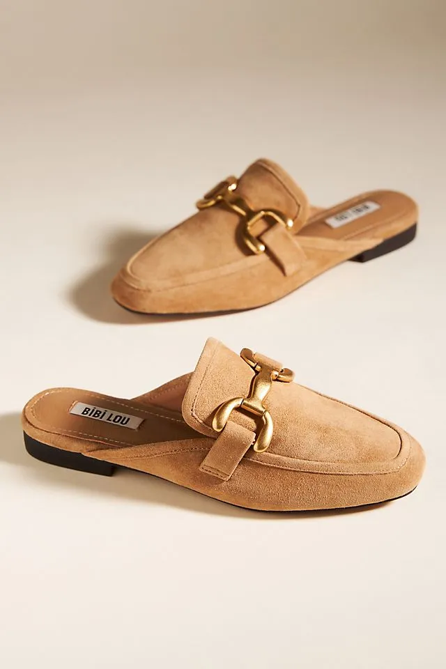 Bibi Lou Zagreb slip-ons with buckle, sand