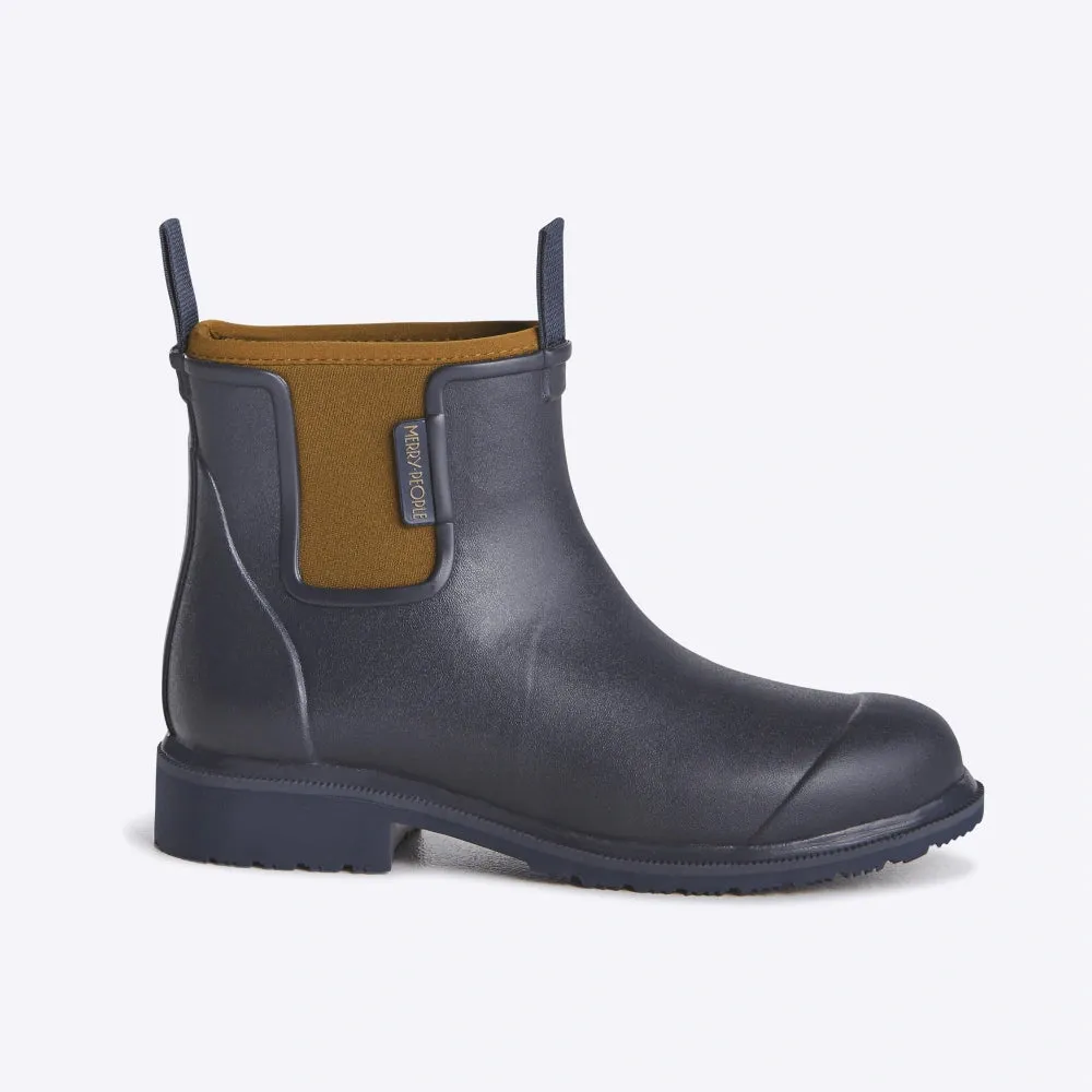 Bobbi Rain Boot // Oxford Blue & Tan