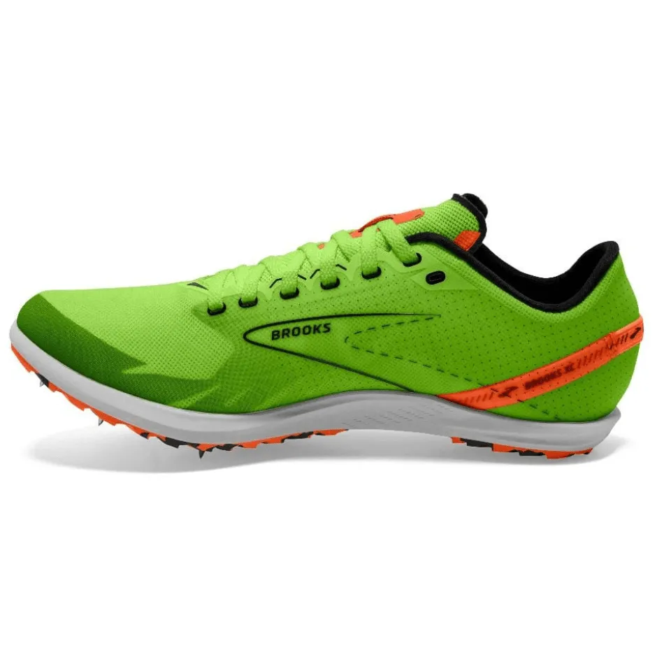 Brooks Draft XC Women's Running Shoes Green Gecko/Red Orange/White AW24