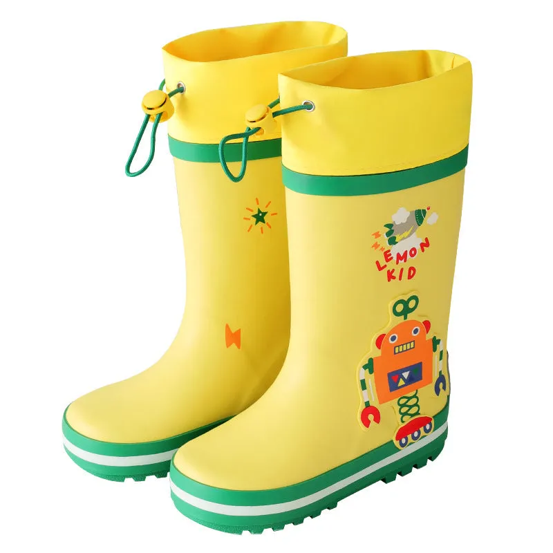 children's rain boots for boys and girls, baby water boots, non-slip rubber shoes, primary school students' rain boots, rubber rain boots