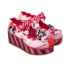 Chocolaticas® BETTY CLAUS Women's Mary Jane Platforms