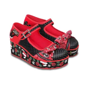 Chocolaticas® ROCKABILLY Women's Mary Jane Platform