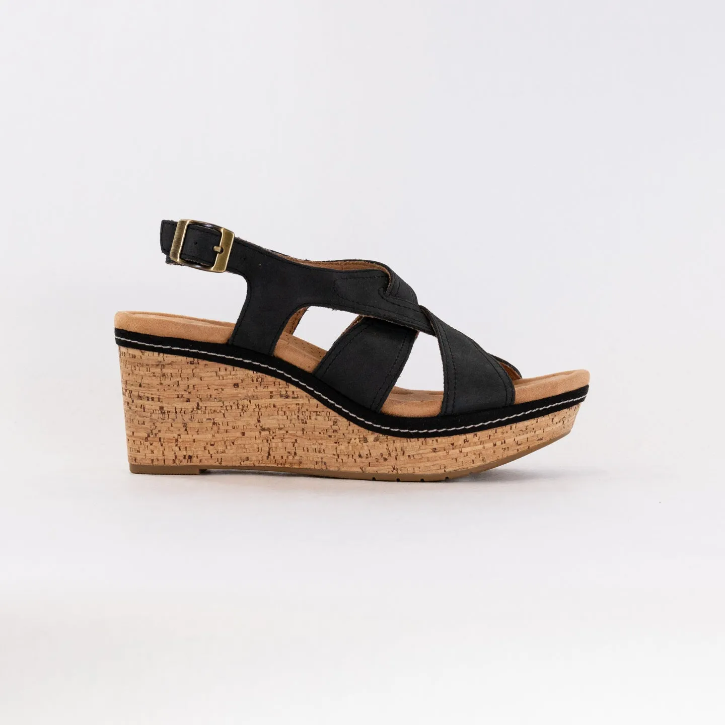 Clarks Elleri Rae (Women's) - Black Nubuck