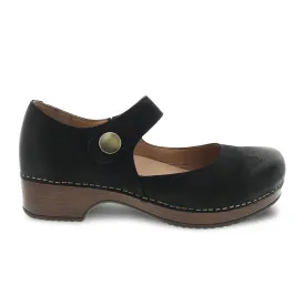 Dansko Beatrice Mary Jane (Women) - Black Burnished Nubuck