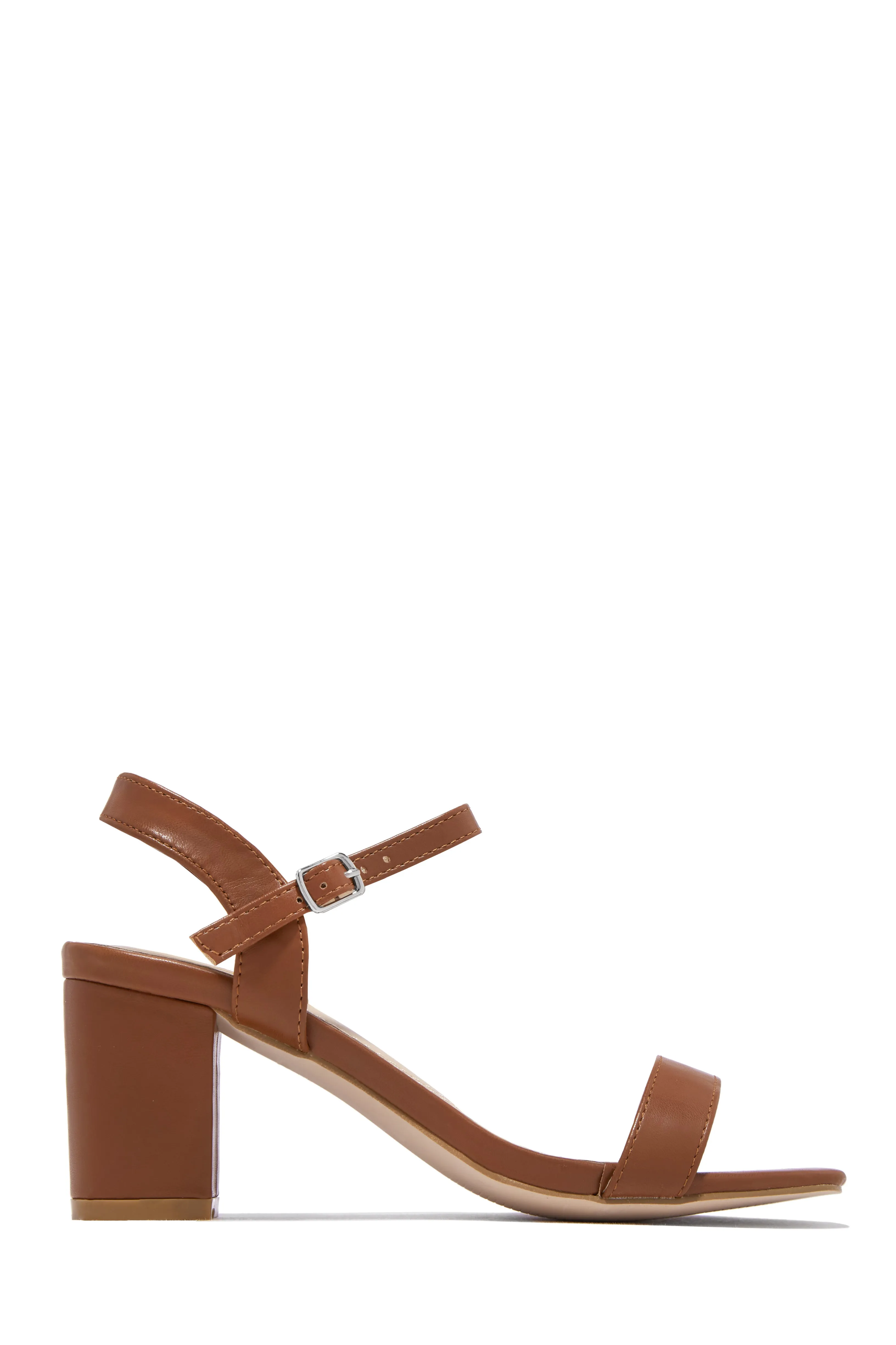 Deryna Ankle Strap Block Heels - Green