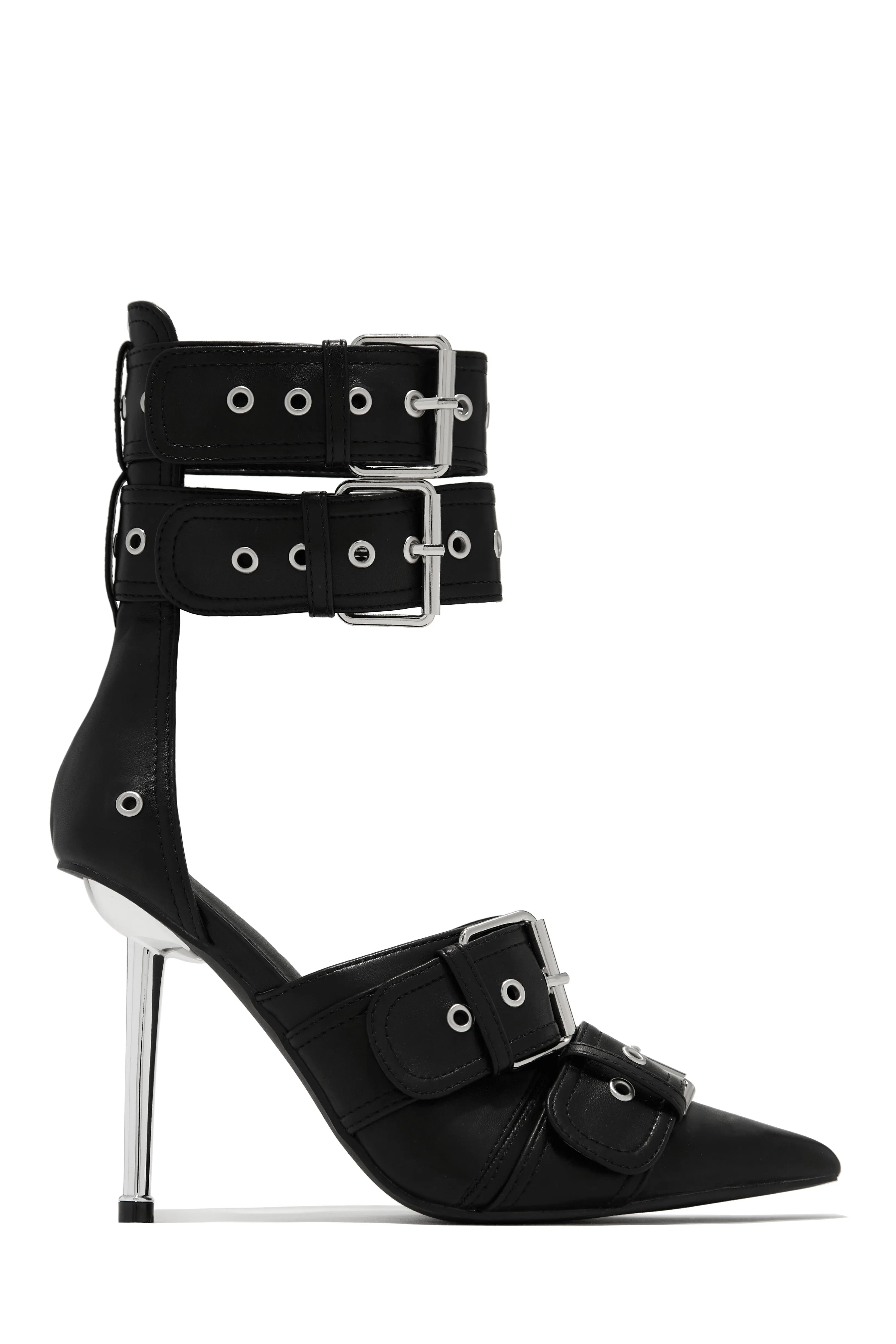 Kora Ankle Strap Pumps - Black