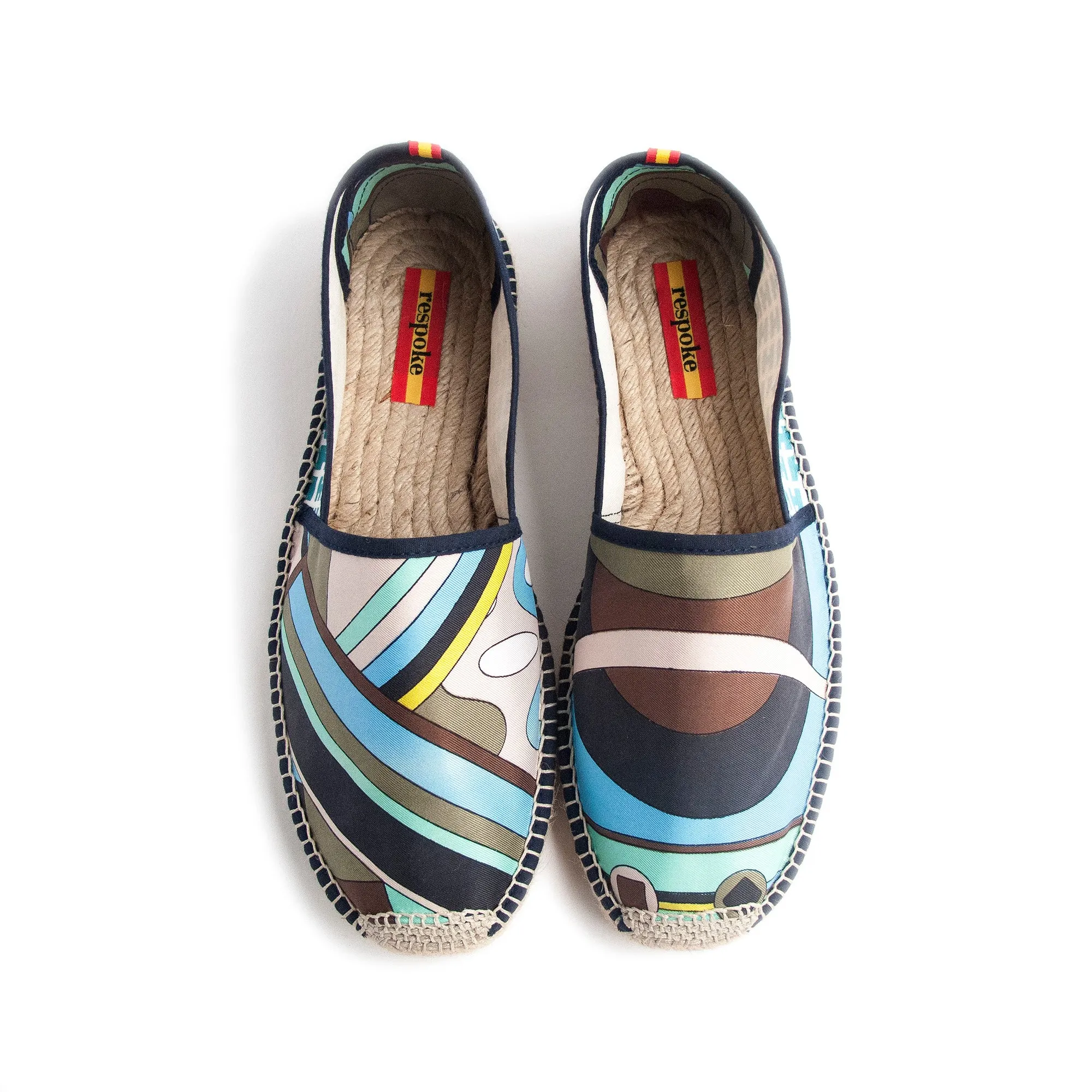 LINDY KORTEZ Blue/Green Classic Espadrilles