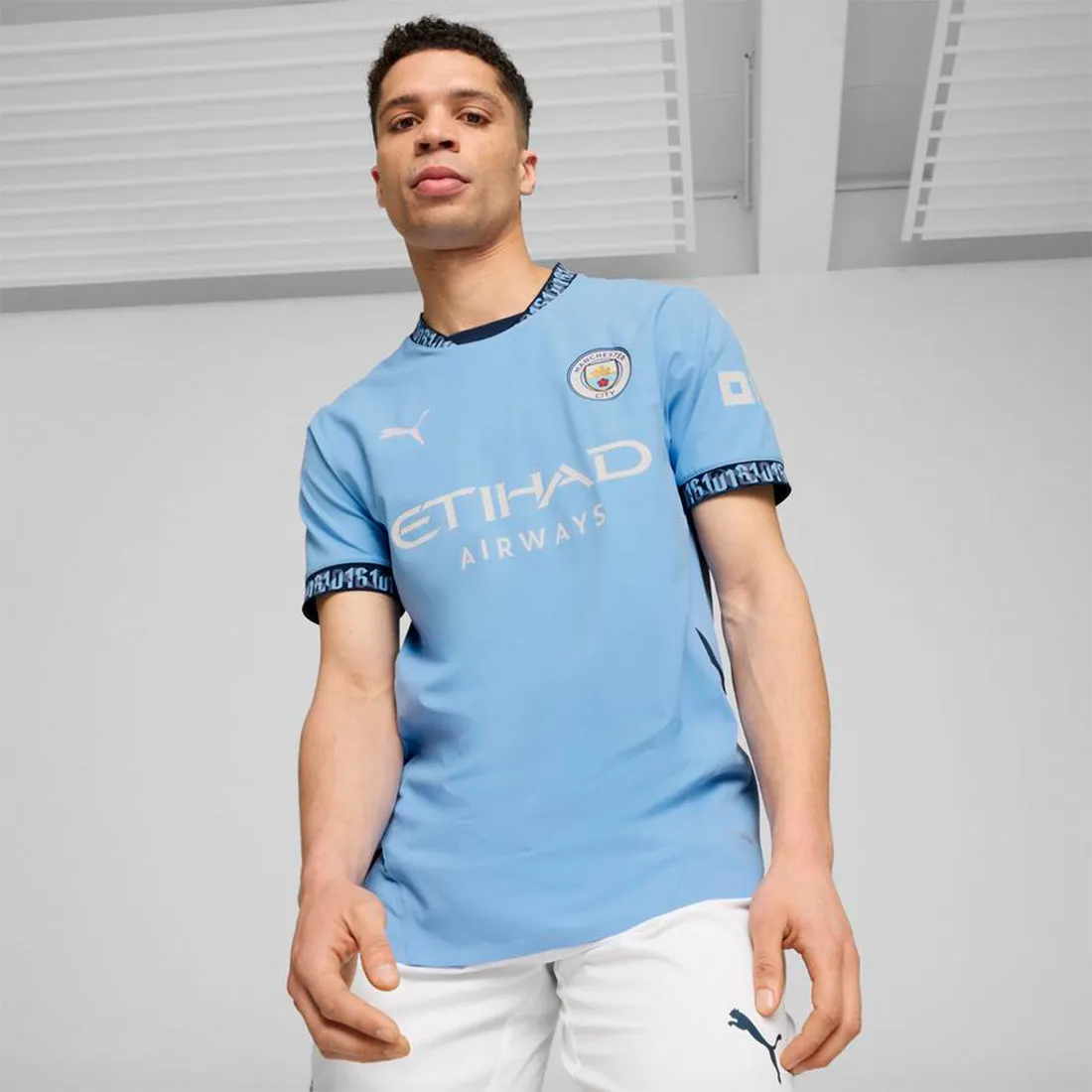 Manchester City FC 2024/25 PUMA Home Men's Authentic Jersey Blue