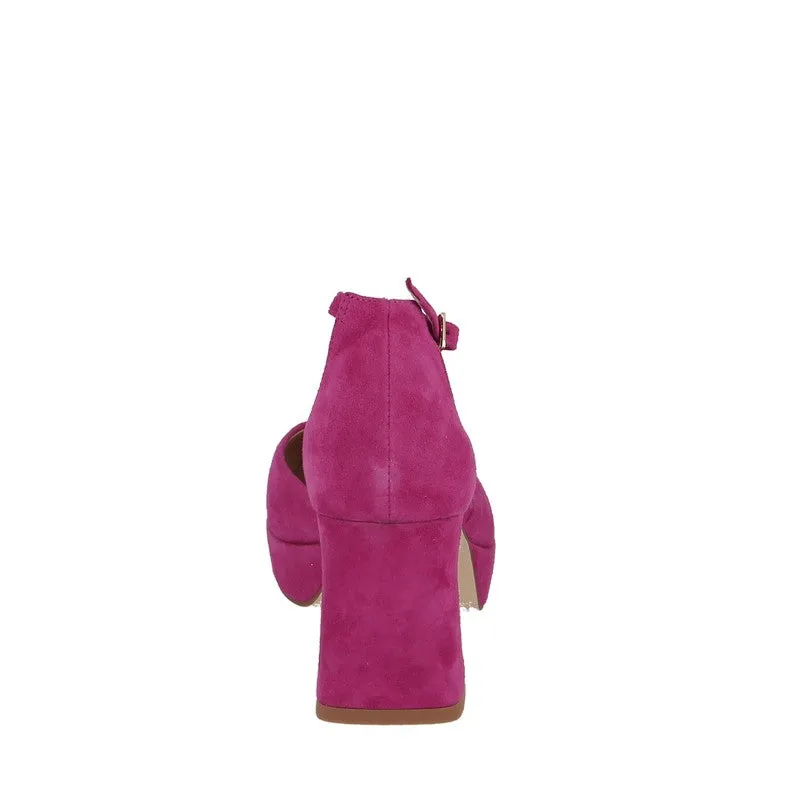 Mollini Nest Fuschia Suede Platform Heel