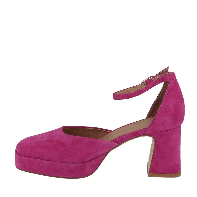 Mollini Nest Fuschia Suede Platform Heel