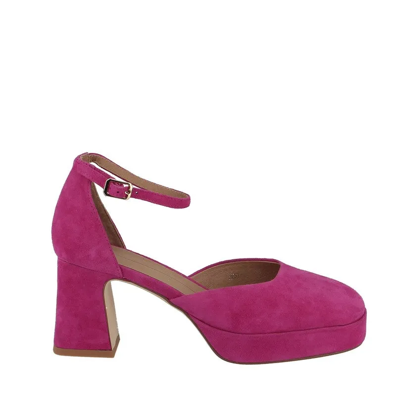 Mollini Nest Fuschia Suede Platform Heel