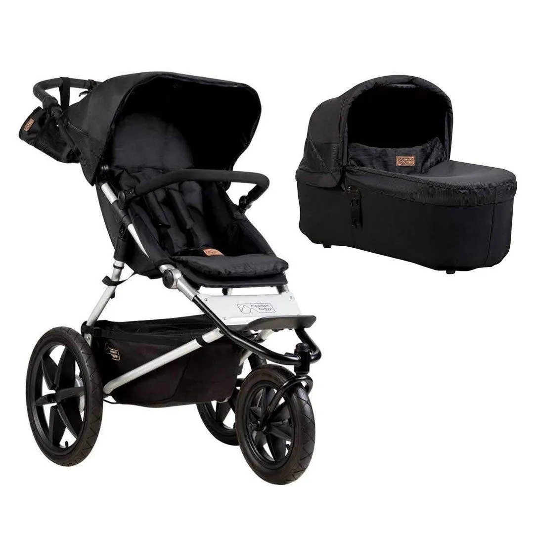 Mountain Buggy Terrain Pushchair   Urban Jungle Carrycot Plus - Onyx