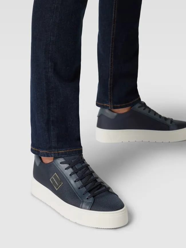 New Metal Antony Morato Logo Sneakers, Navy Blue