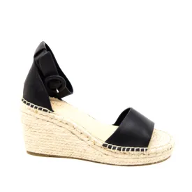 Nude Dahlia Black Wedge Sandal