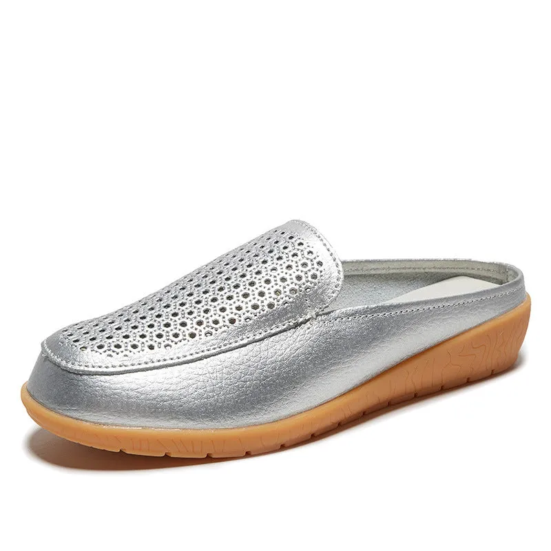 Owlkay  Fashionable Versatile Casual Cutout Loafers