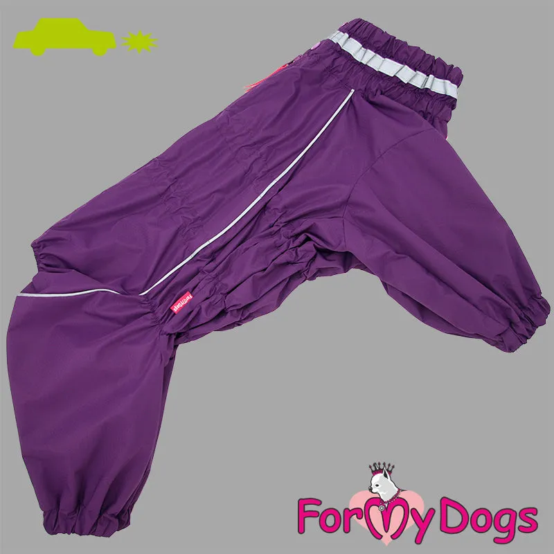 Perfect Purple Rainsuit For Girls For Medium, Large Breeds & Pugs SPECIAL ORDER