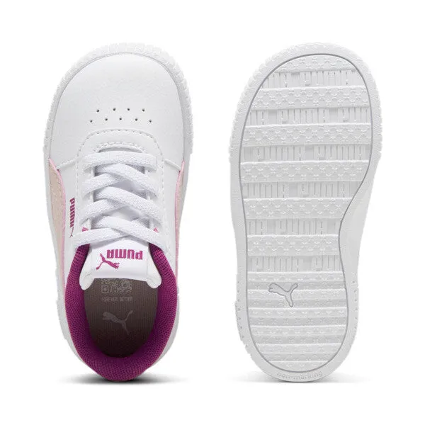 PUMA KID'S CARINA 2.0 AC WHITE/MAGENTA SNEAKERS SHOES