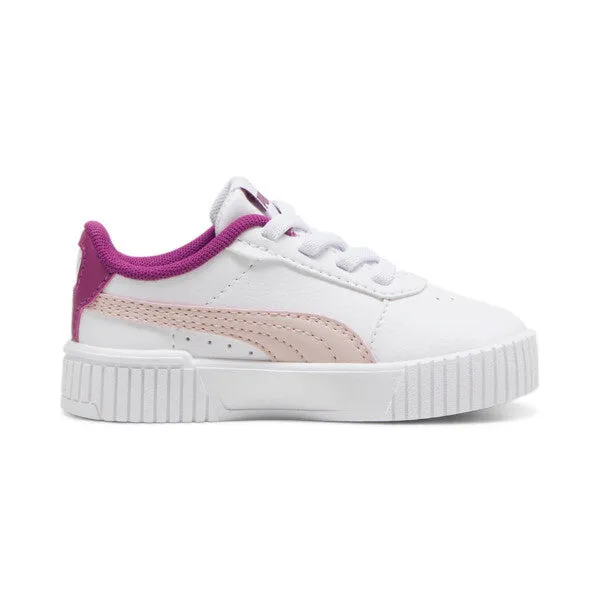 PUMA KID'S CARINA 2.0 AC WHITE/MAGENTA SNEAKERS SHOES