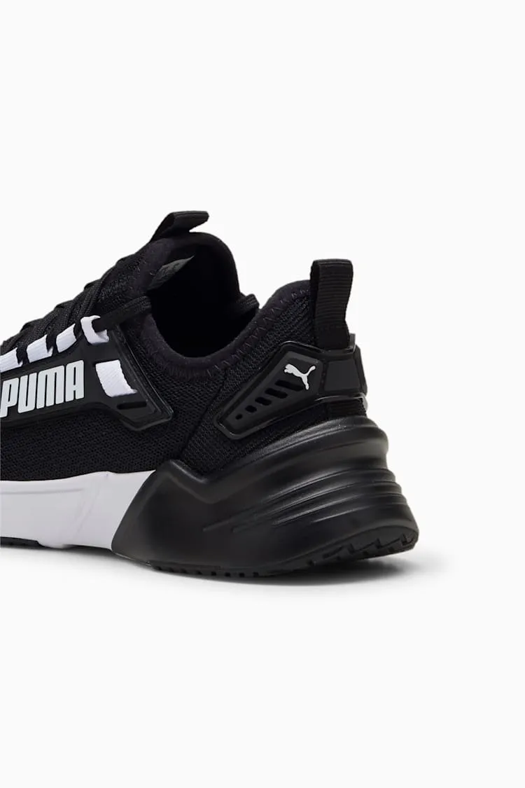 PUMA KID'S RETALIATE BLACK/WHITE RUNNING SHOES