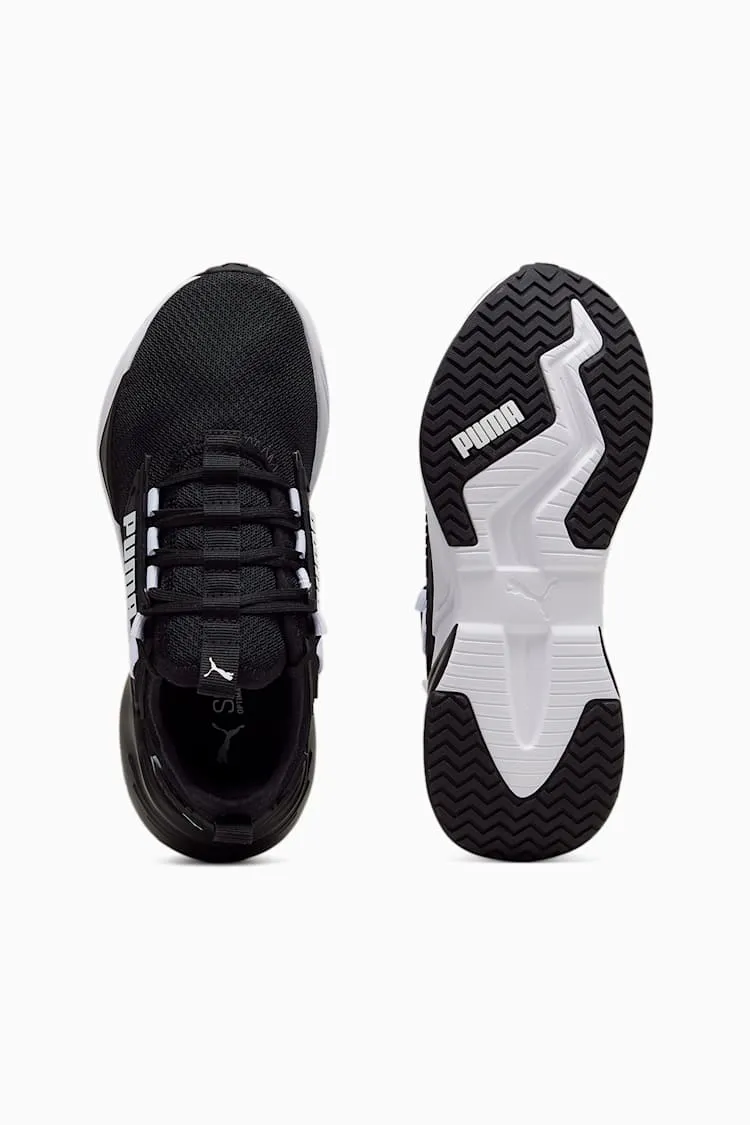 PUMA KID'S RETALIATE BLACK/WHITE RUNNING SHOES