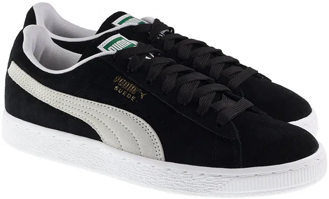 Puma Trainers Womens Suede Classic Plus Black White