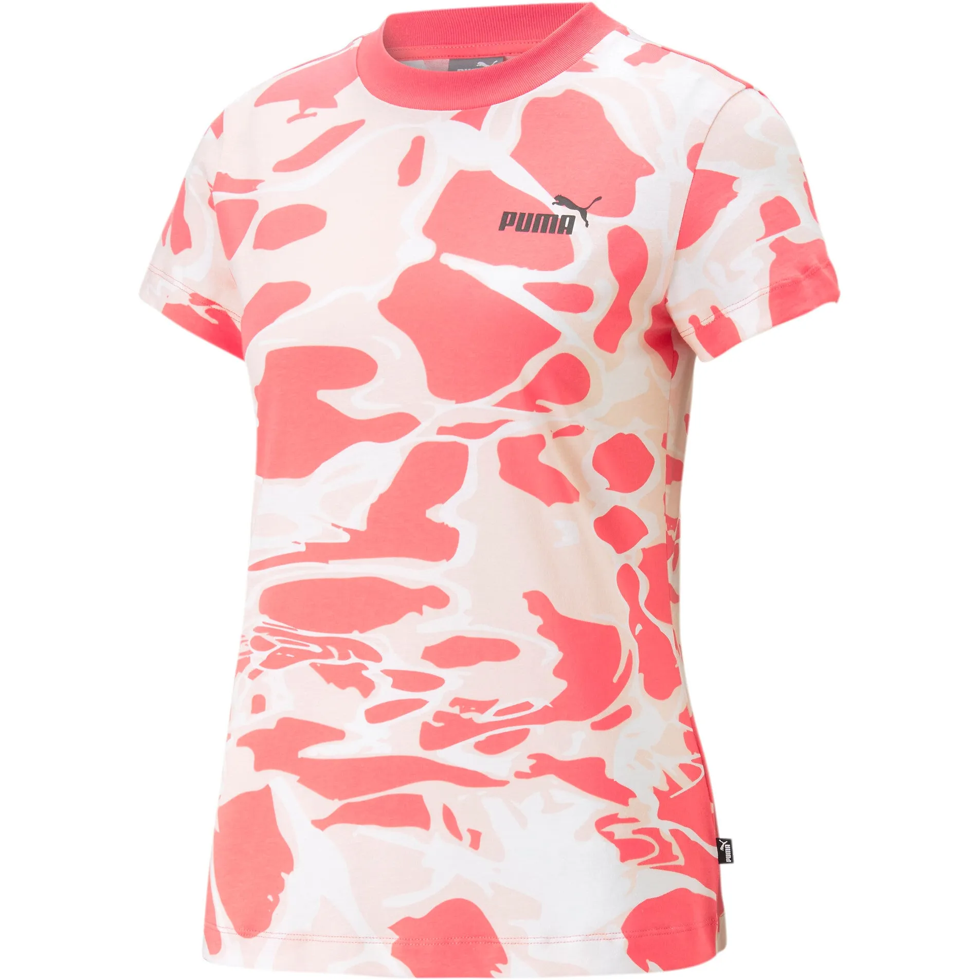 Puma Women's Summer Splash Tee - Pink / White