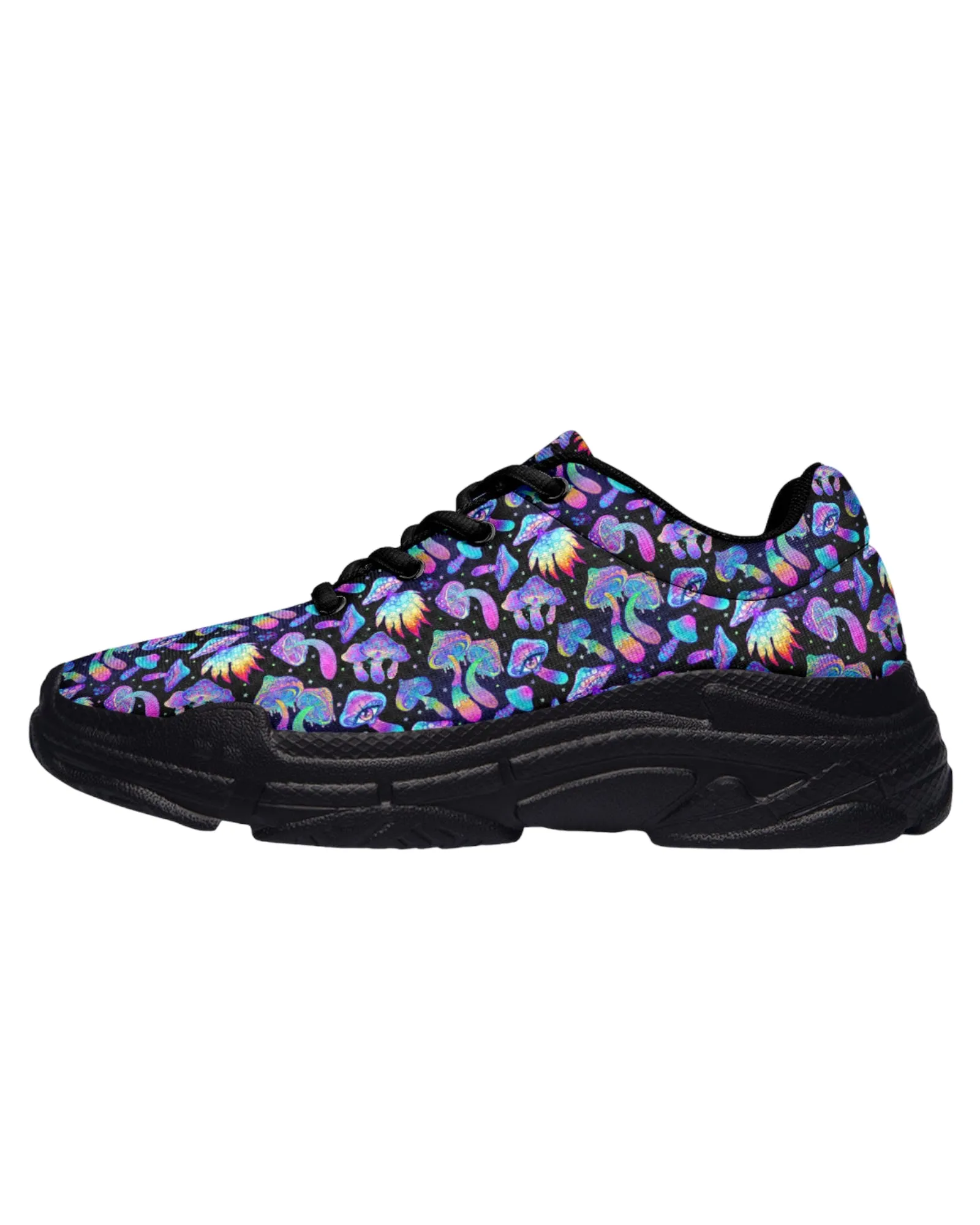 Shroomin Black Chunky Festival Sneakers