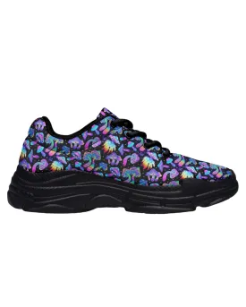 Shroomin Black Chunky Festival Sneakers