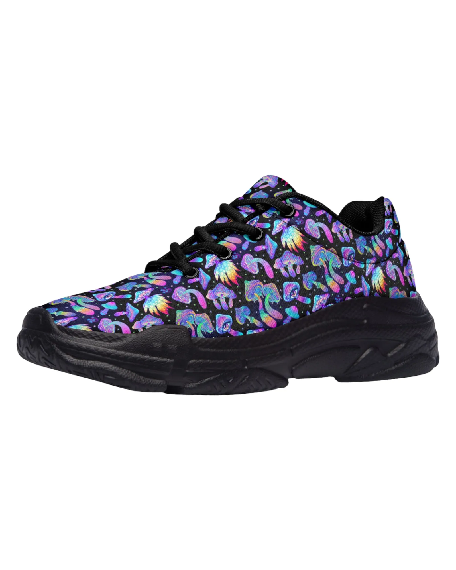 Shroomin Black Chunky Festival Sneakers