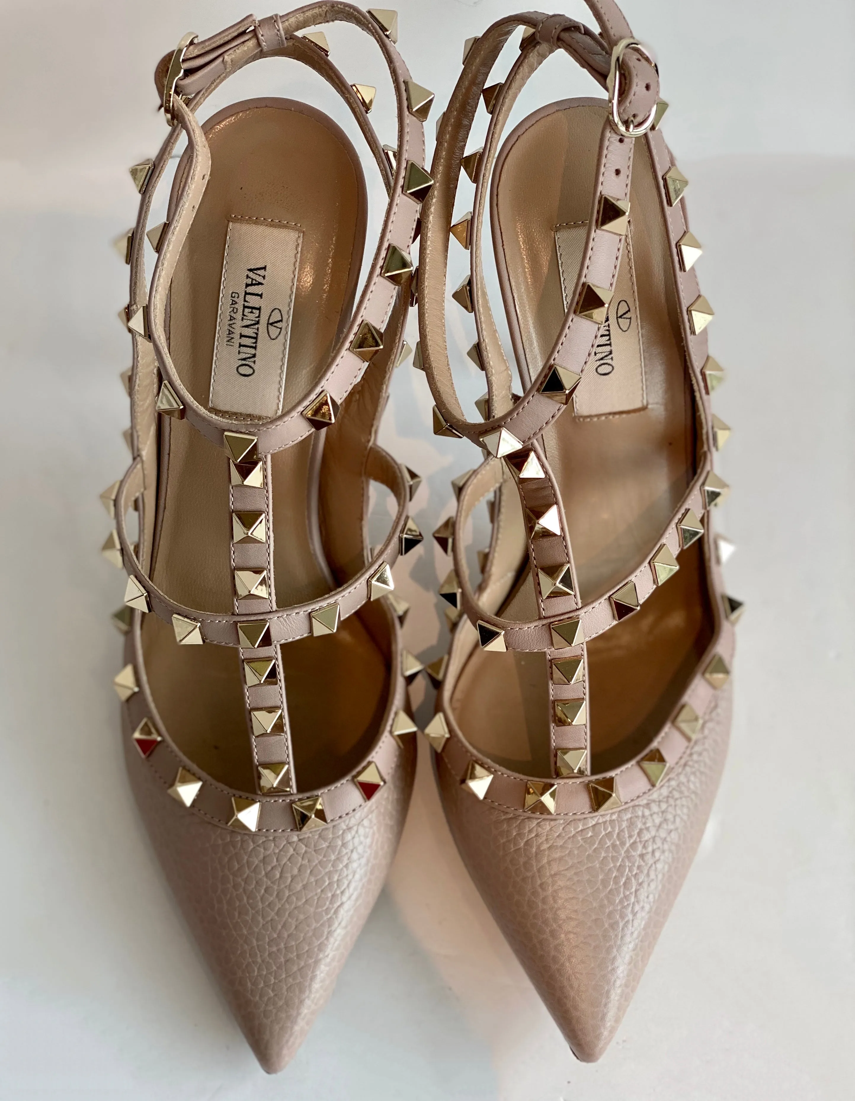 Valentino Rockstud Leather Caged Pump