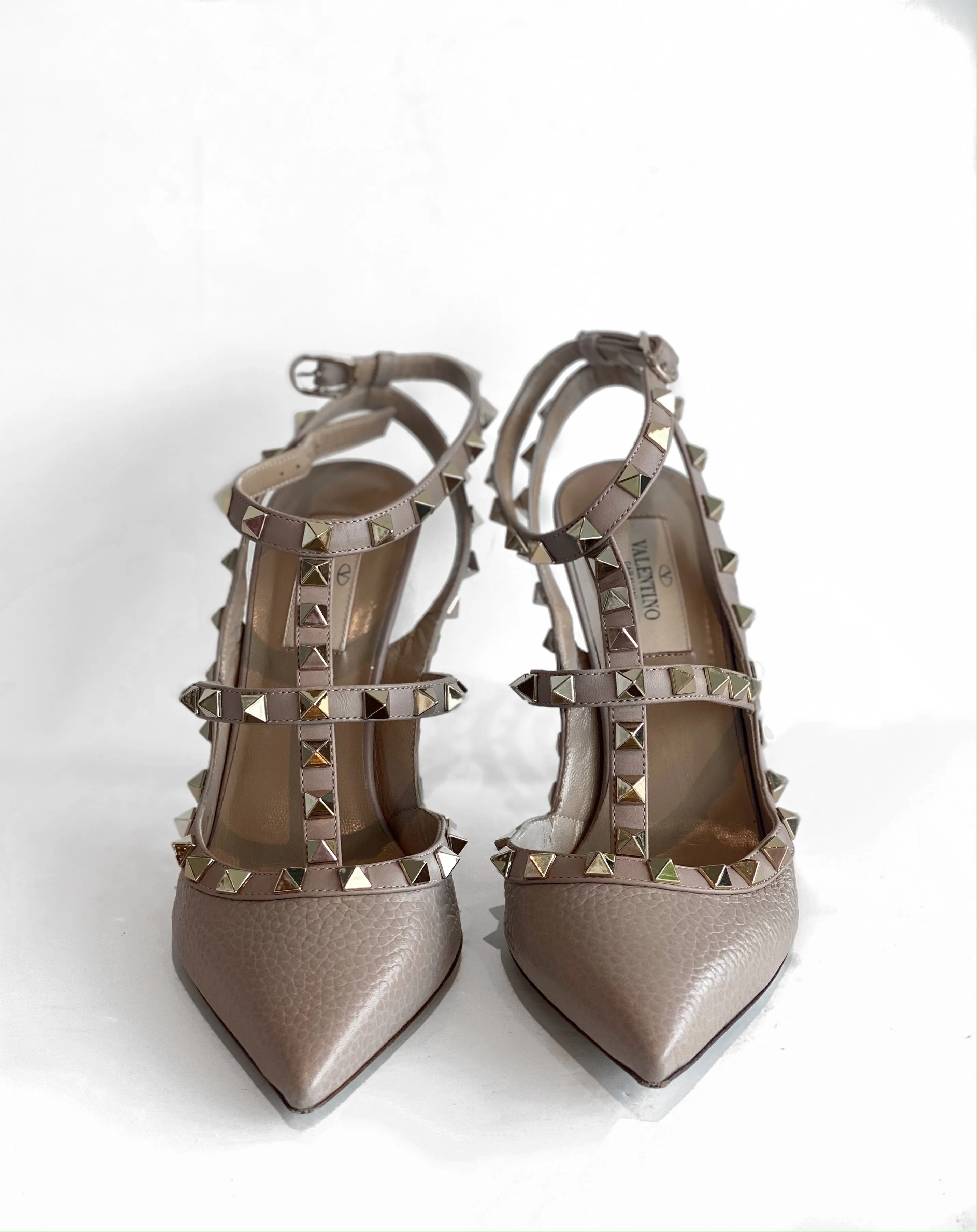 Valentino Rockstud Leather Caged Pump