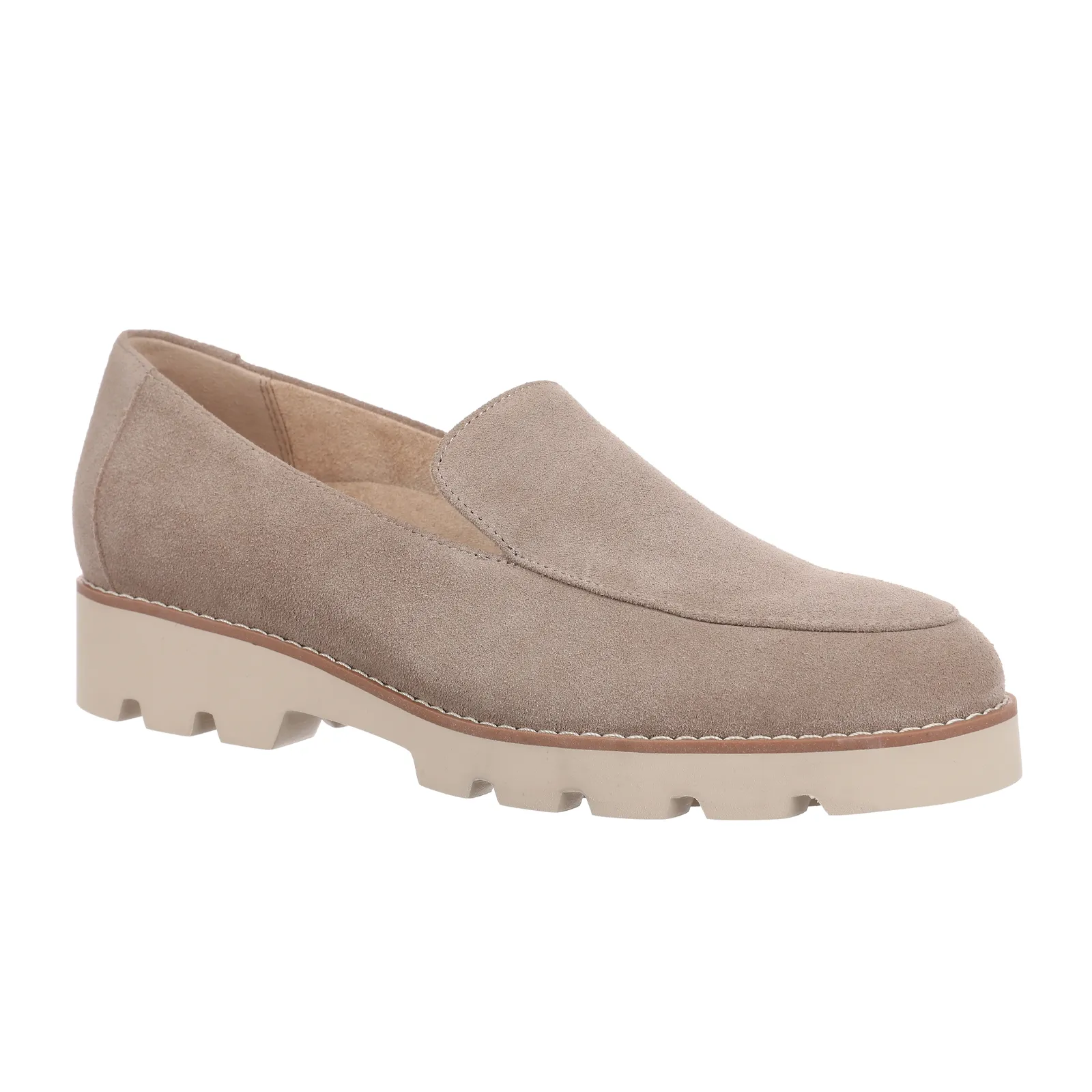 Vionic Kensley Slip On Loafer (Women) - Taupe Suede