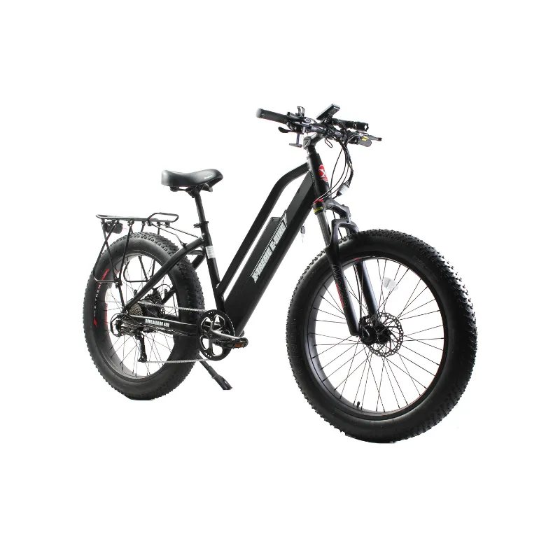 X-Treme Boulderado Fat Tire Step-Through Electric Mountain Bicycle, 48V/17Ah, 500W