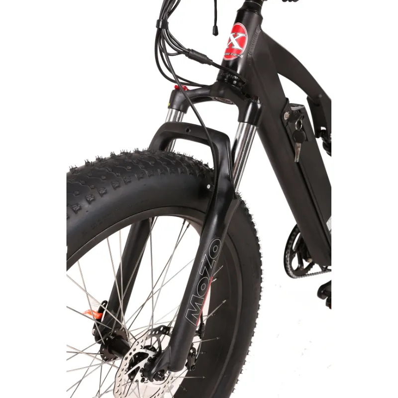 X-Treme Boulderado Fat Tire Step-Through Electric Mountain Bicycle, 48V/17Ah, 500W